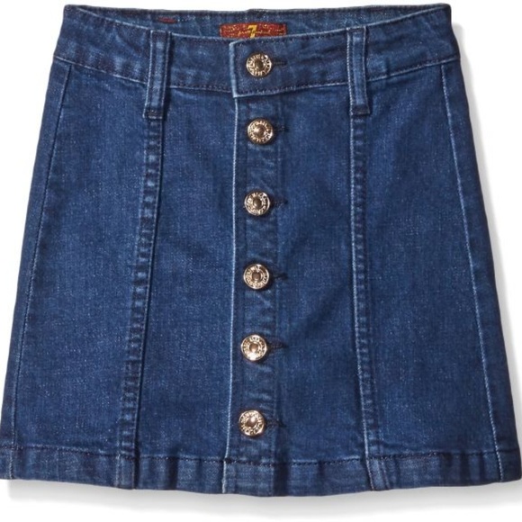 7 For All Mankind Other - 7 For All Mankind Girl' High Waisted Denim Skirt